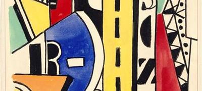 Tableau de fernand léger , une esquisse